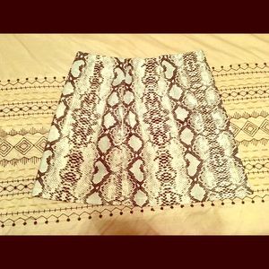 Snake skin skirt